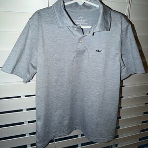 Vineyard Vines Boy’s performance Gray Polo Shirt